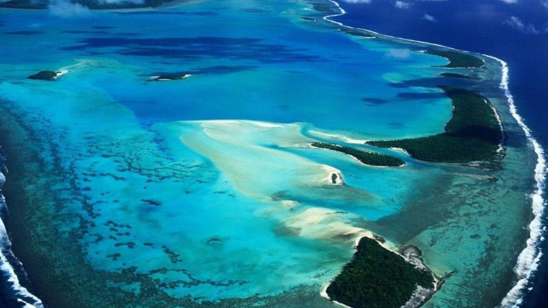 Palmerston Island Satellite Shot