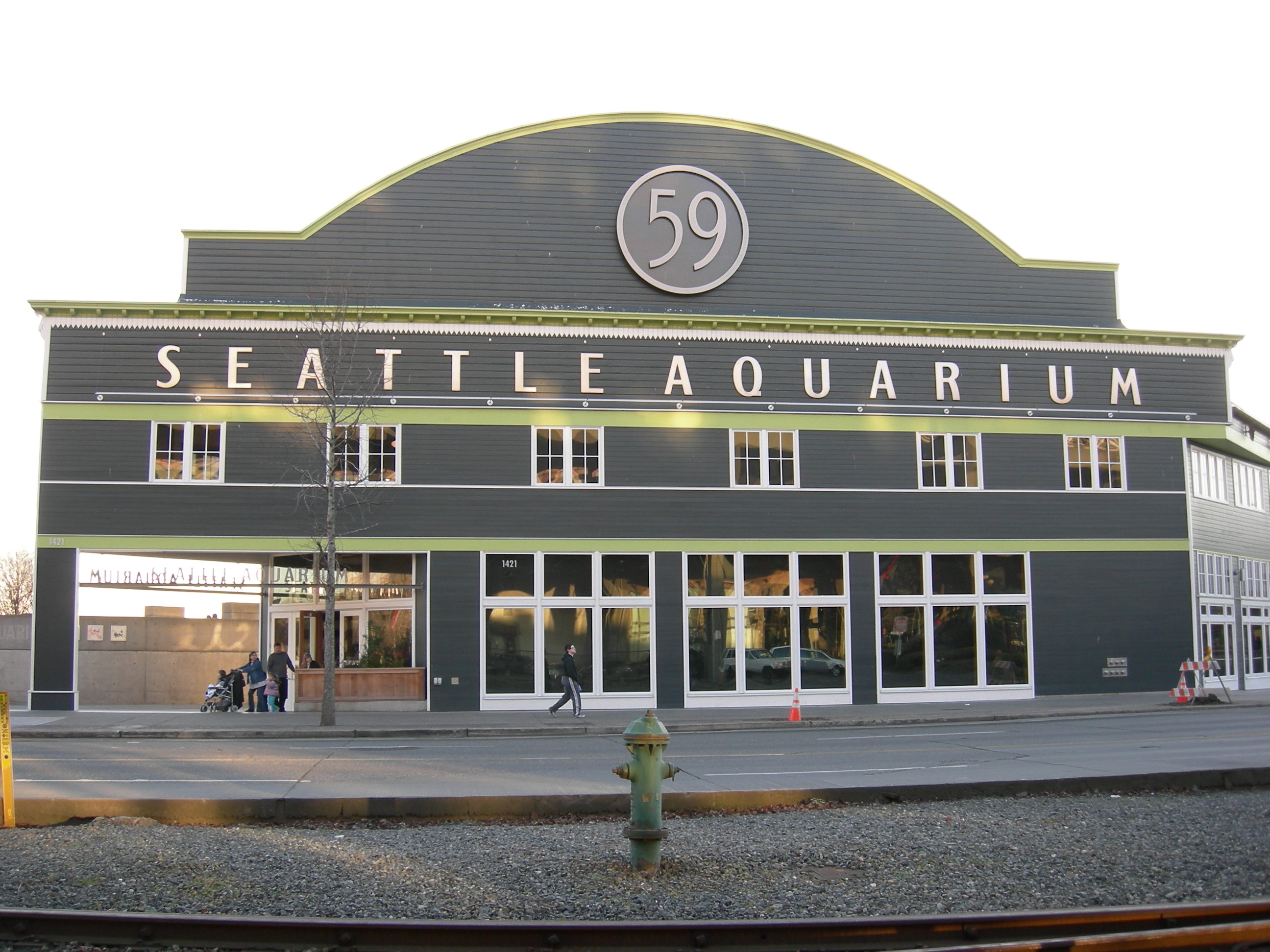 The building where the Seattle Aquarium is located