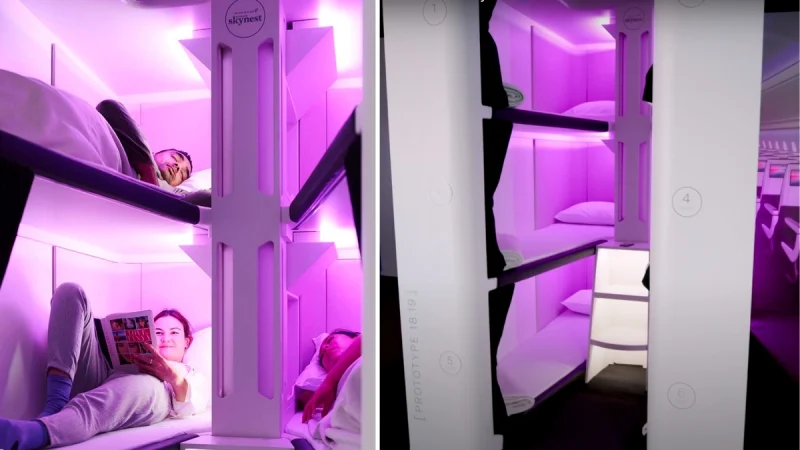 Air New Zealand Introduces Skynest - Sleeping Pods For Economy Passengers