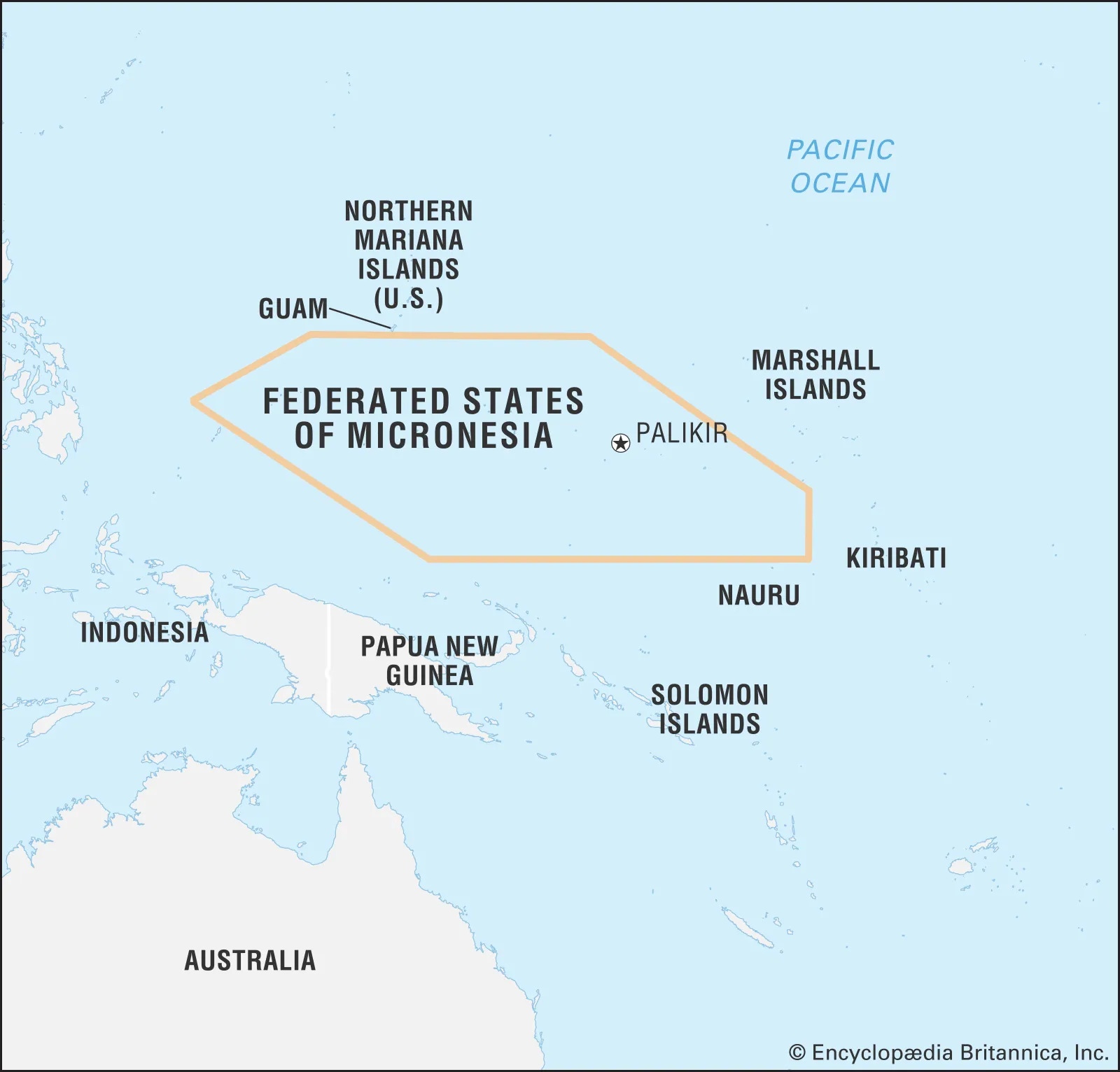 Micronesia in the Map