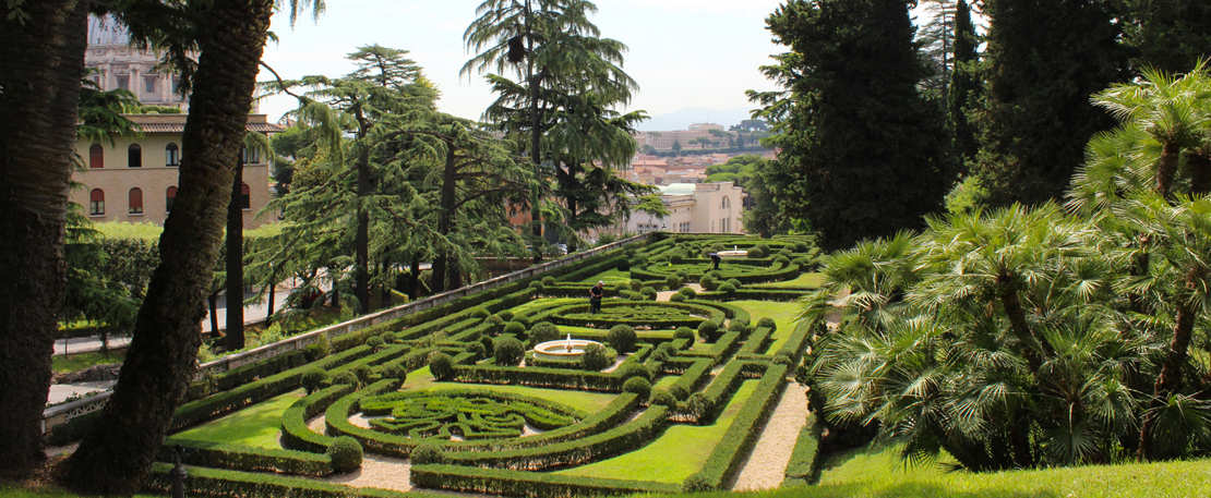 The gardens of the Vatican City