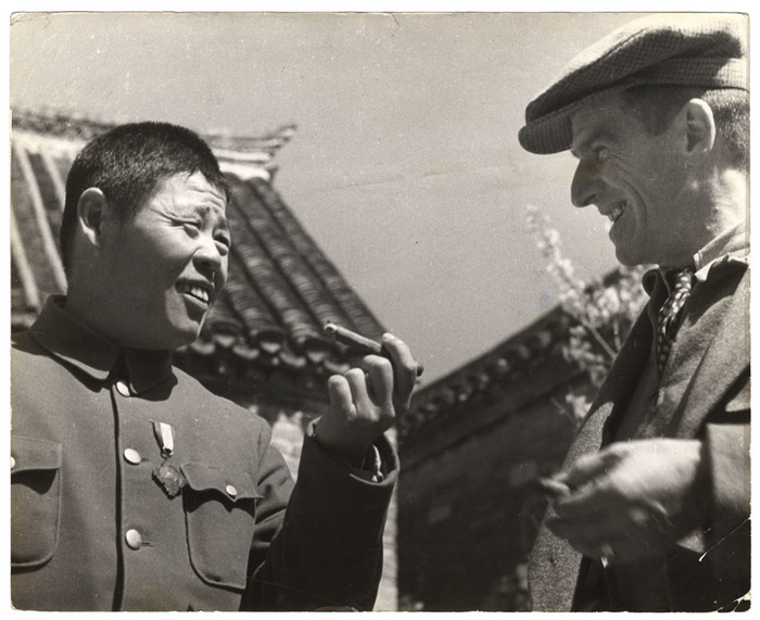 Captain Evans Carlson with General Sun Lianzhong