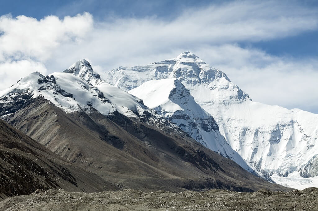 A wide view of the Mount Everest